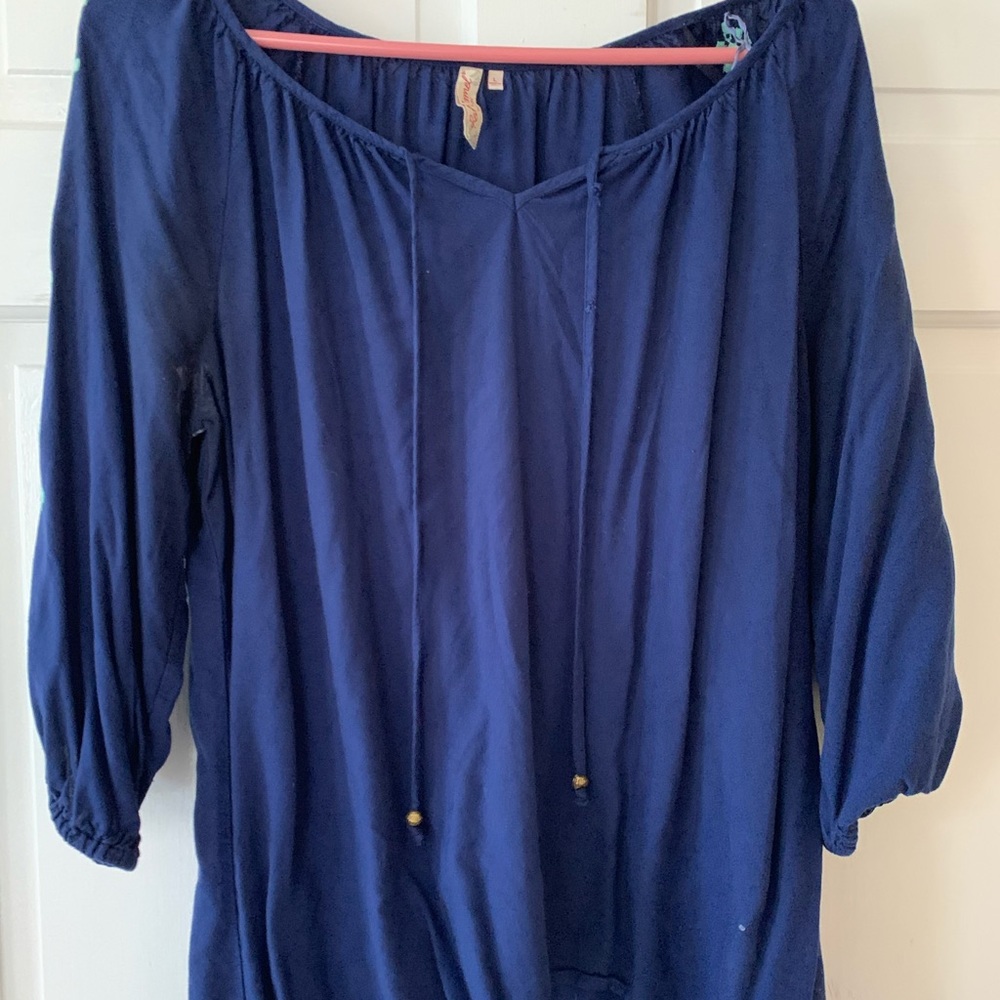 Blue over shirt/blouse